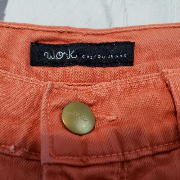 Work Custom Jeans Shorts Size 28 Cut Offs Denim - Picture 5 of 7